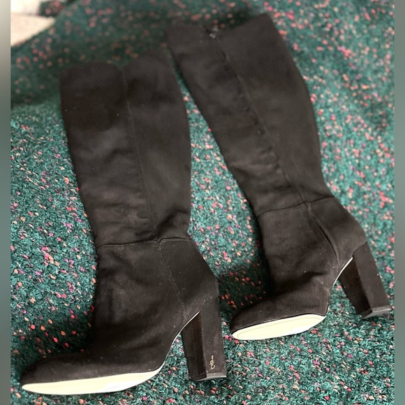 ‼️RARE‼️🎸SAM EDELMAN🎸🔥NWT🔥Carlson Faux Suede Knee-High Boots—8 - Picture 5 of 16